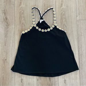 Black Daisy Tank